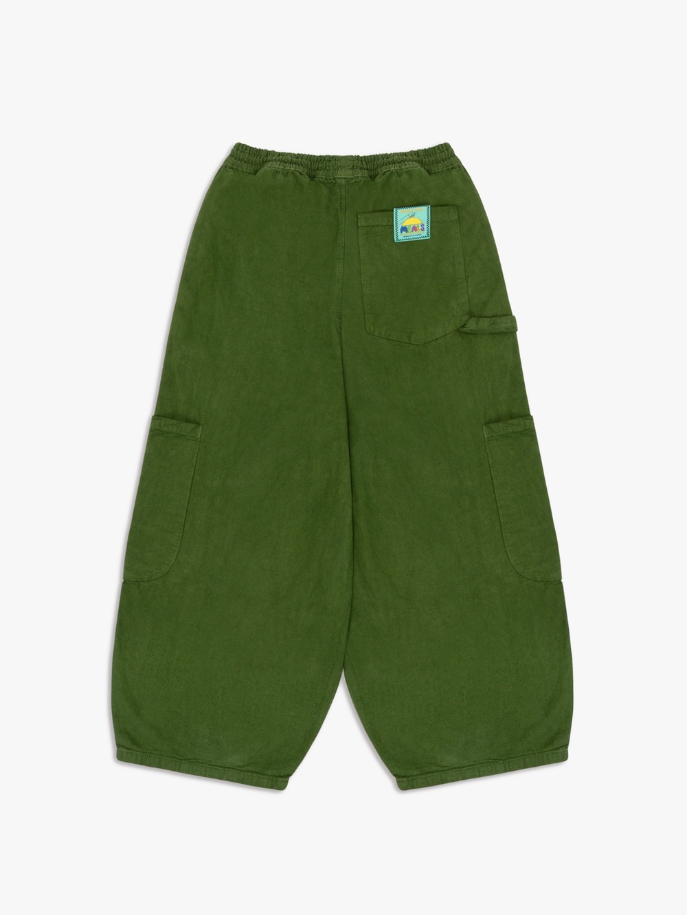 MEALS Unisex Oversized Chef Pants in Kale Green Size XS VGUC - Picture 4 of 8